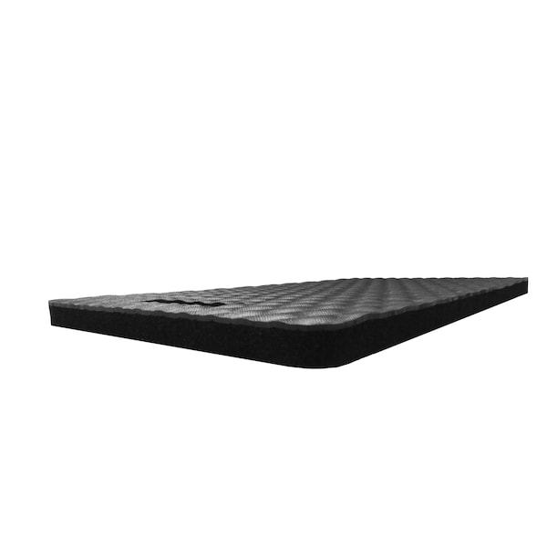 M A Matting Kneeling Comfort Mat, Black 12" x 22" - 43311222000