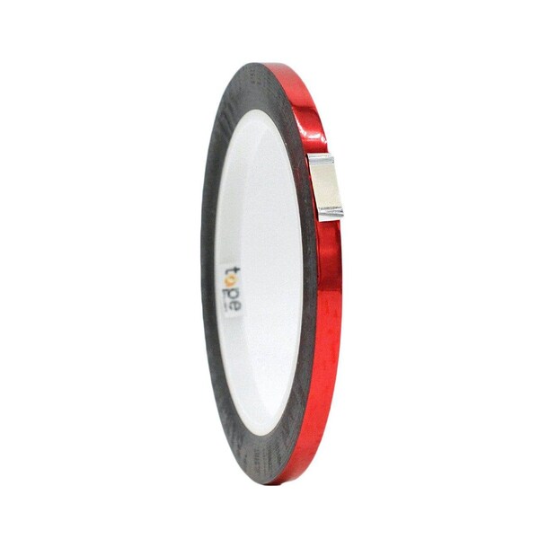 Wod Tape MPFT1 Metalized Polyester Mylar Film Tape Red: 1/4 in. x 72 yds, 192PK - WOD MPFT1-00250-192-72-RED