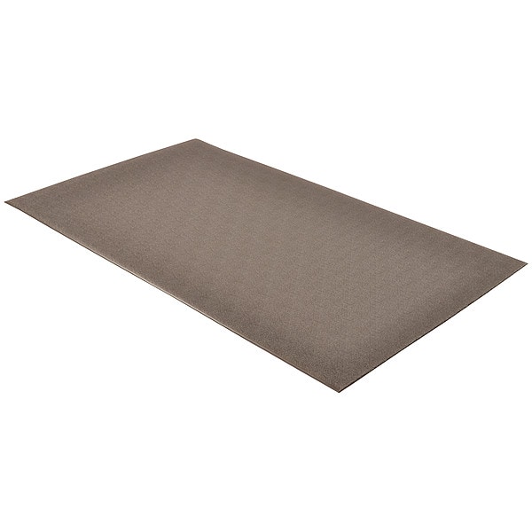 Notrax Antifatigue Mat, 60 ft. L x 4 ft. W, 3/8" Thickness, Closed Cell PVC Foam, Pebble, Black - 415R0048BL
