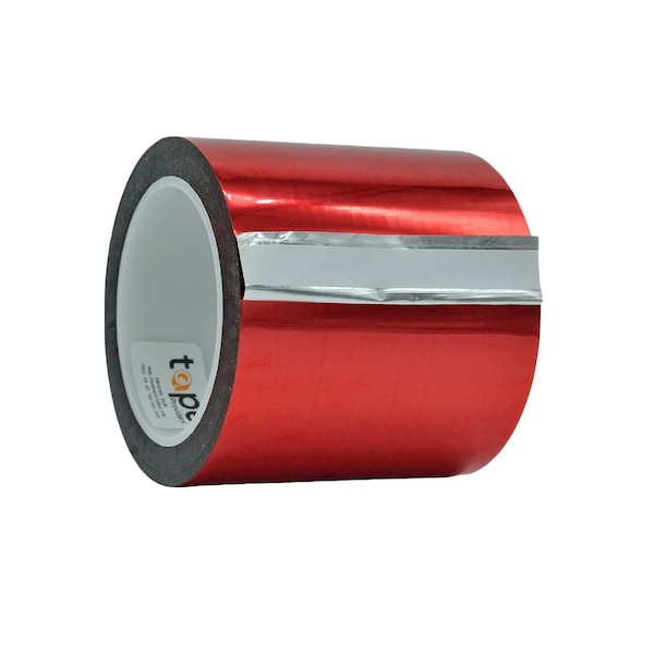 Wod Tape MPFT1 Metalized Polyester Mylar Film Tape Red: 38.4 in. x 72 yds - WOD MPFT1-38400-LOG-72-RED