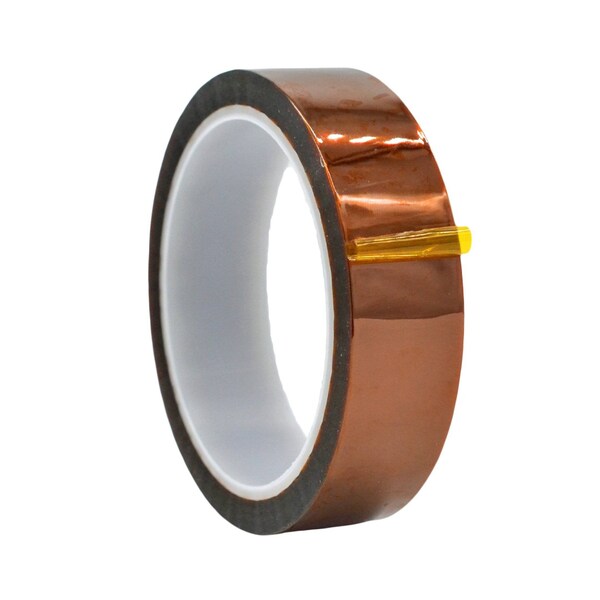 Wod Tape Kapton Tape for 3D Printers Will Thermoset, No Residue: 1in x 36yds, 36PK - WOD PKT1-01000-36-36-AMB