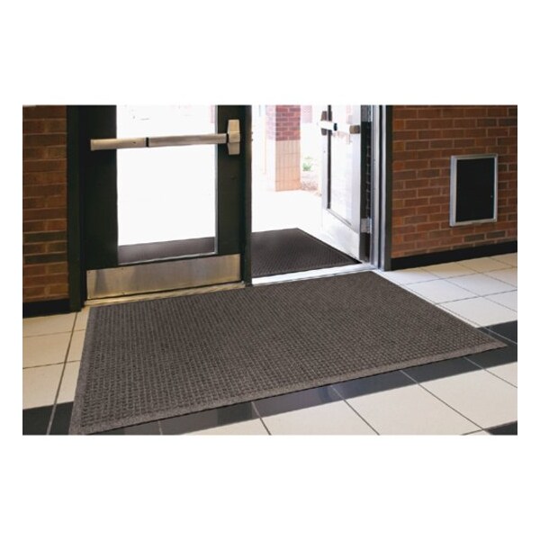 Genuine Joe Ecoguard Indoor Wiper Floor Mats, Charcoal Gray, 48 in W x 72 in L - GJO58937