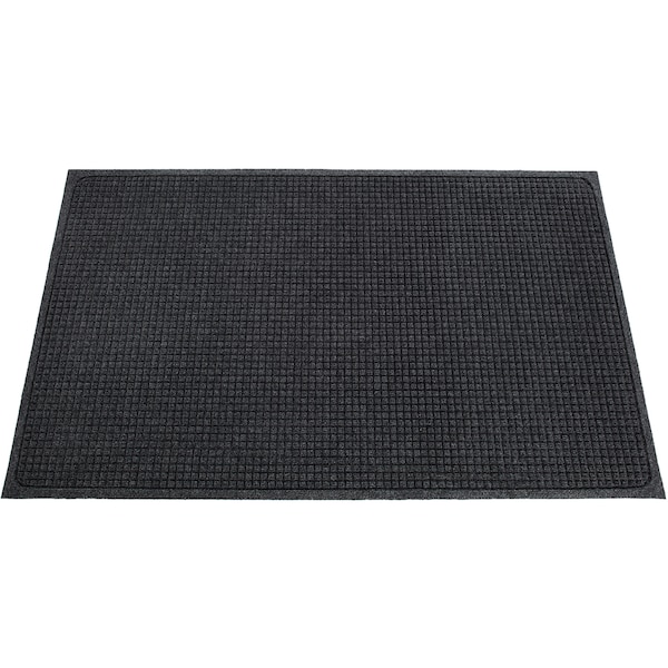 Genuine Joe Ecoguard Indoor Wiper Floor Mats, Charcoal Gray, 48 in W x 72 in L - GJO58937