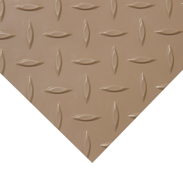 Rubber-Cal Metalic Flooring, 2.5mm thick, Beige - 03-W266