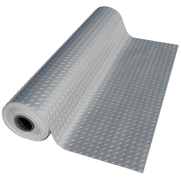 Rubber-Cal Metalic Flooring, 2.5mm thick, Beige - 03-W266