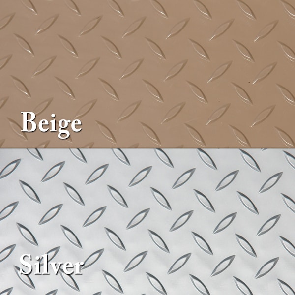 Rubber-Cal Metalic Flooring, 2.5mm thick, Beige - 03-W266