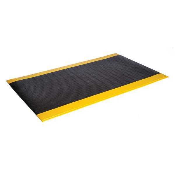 Crown Matting Technologies Antifatigue Mat, 5 ft. L x 3 ft. W, Black/Yellow - WB 0035YD
