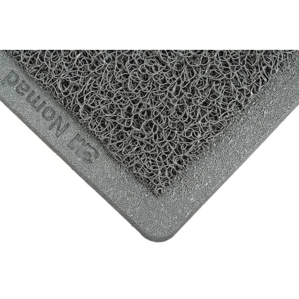 3M Entrance Mat, Vinyl, 7/16 in Thick, Gray, 3 ft W x 5 ft L - 6050