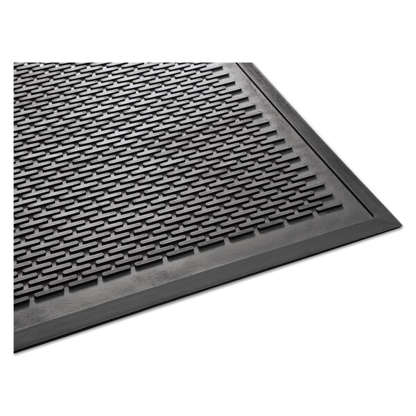 Guardian Floor Protection Floor Mat, 0.31" Thick, Black, 36 in W x 60 in L - 14030500