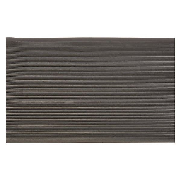 Genuine Joe Antifatigue Mat, 12 ft. L x 36" W, 0.38" Thickness, Textured, Black - GJO01710