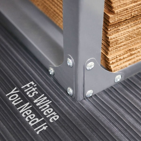 Genuine Joe Antifatigue Mat, 12 ft. L x 36" W, 0.38" Thickness, Textured, Black - GJO01710