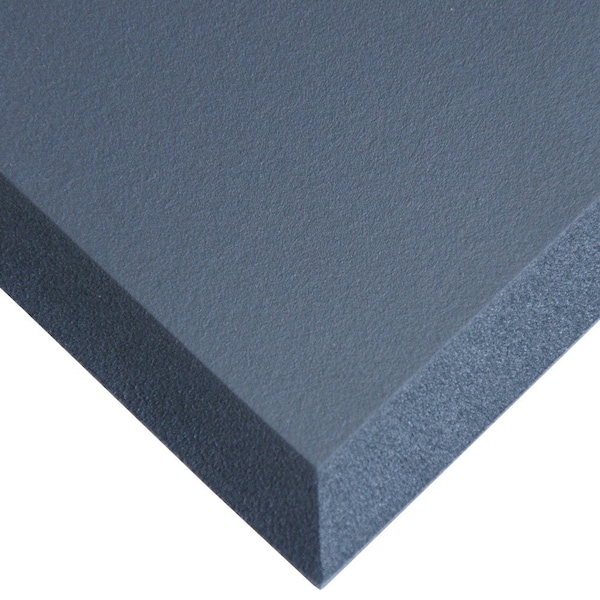 Rubber-Cal Antifatigue Mat, 36 ft. L x 24 ft. W, 5/8 in Thickness, Rubber, Black - 03-232-203