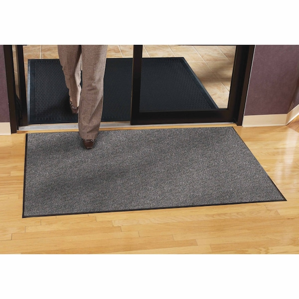 Genuine Joe Silver Series Indoor Entry Mat, Charcoal (or Charcoal Gray), 36" W x 10 ft L - GJO59459