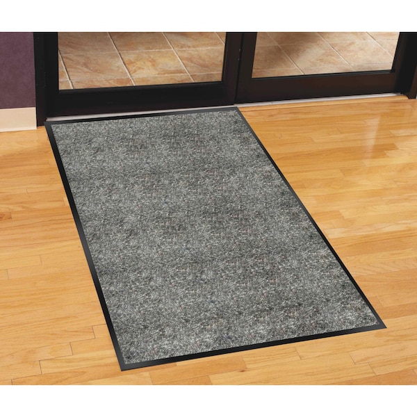 Genuine Joe Silver Series Indoor Entry Mat, Charcoal (or Charcoal Gray), 36" W x 10 ft L - GJO59459
