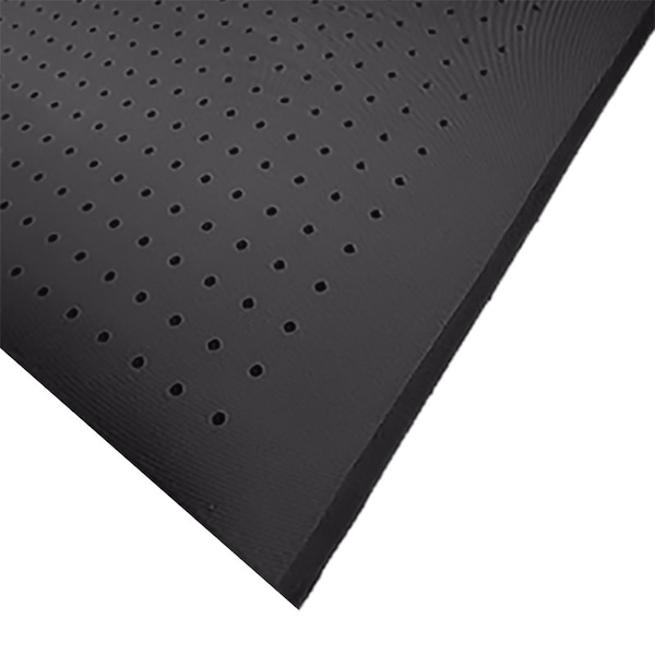 Rhino Mats AMA Cloud Anti-Fatigue Drainage Mat, Rubber, Drainage Holes, 3 ft W x 6 ft L, Black - AC-3672-P