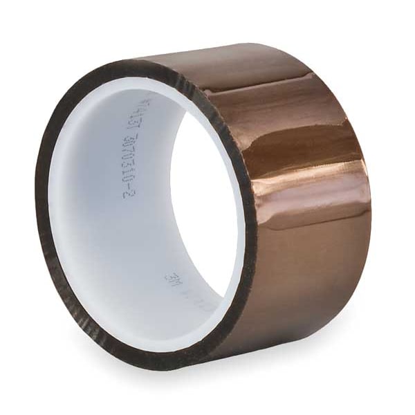 Tapecase Film Tape, Polyimide, Amber, 6 In. x 36 Yd. - 15C619