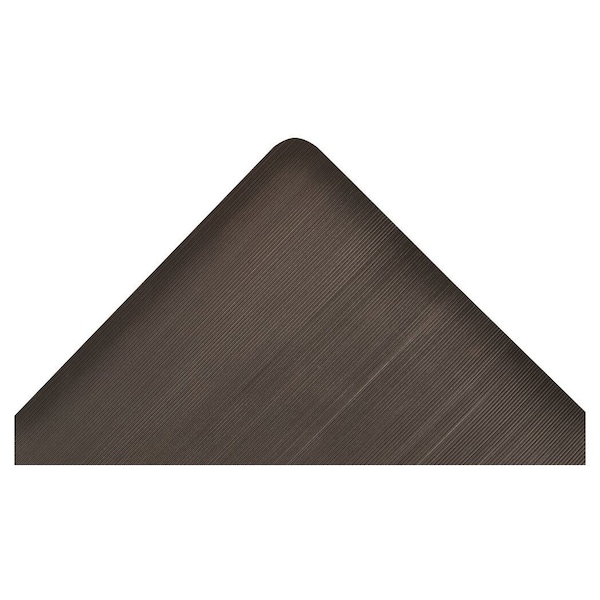 Notrax Antifatigue Mat, 5 ft L x 3 ft W, 1/2 in Thickness, Vinyl, Corrugated, Black - 474S0035BL