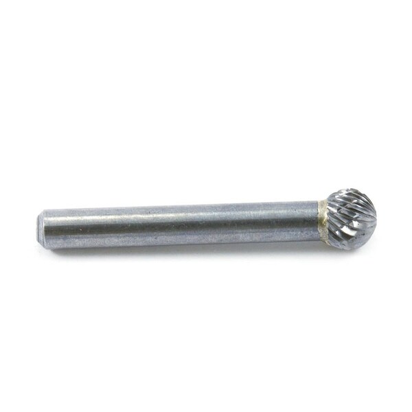 Forney Tungsten Carbide Burr, 3/8 in Ball Shape SD-3 - 60123