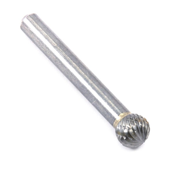 Forney Tungsten Carbide Burr, 3/8 in Ball Shape SD-3 - 60123