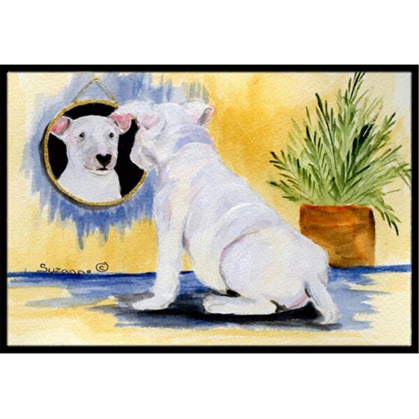 Carolines Treasures Bull Terrier Indoor Or Outdoor Doormat - 24 x 36 in. - SS8135JMAT