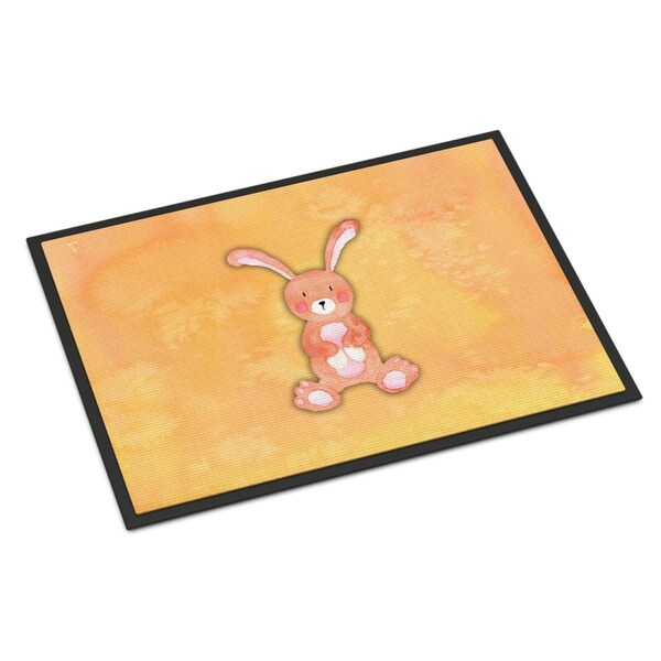 Carolines Treasures 18 x 27 in. Rabbit Watercolor Indoor or Outdoor Mat - BB7383MAT