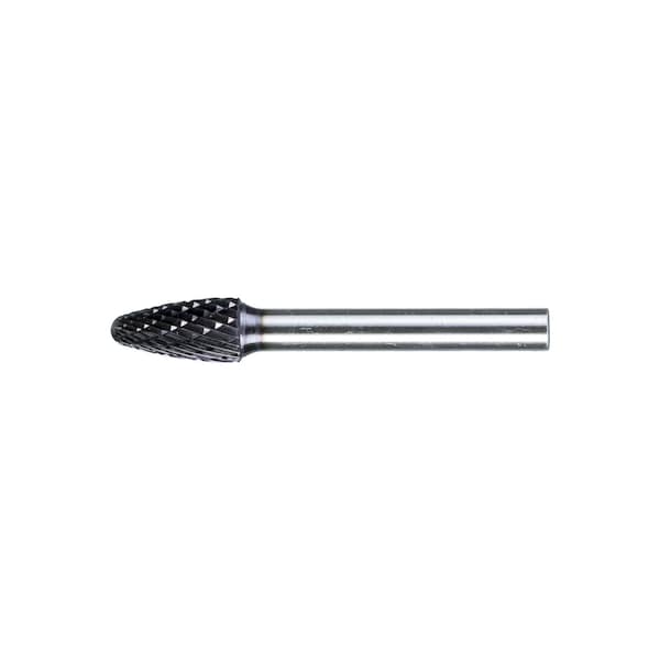Pferd HICOAT Bur - Tree Shape, DBL Cut - 3/8" x 3/4" x 1/4" Shank - SF-3, FEP Coating - 27282