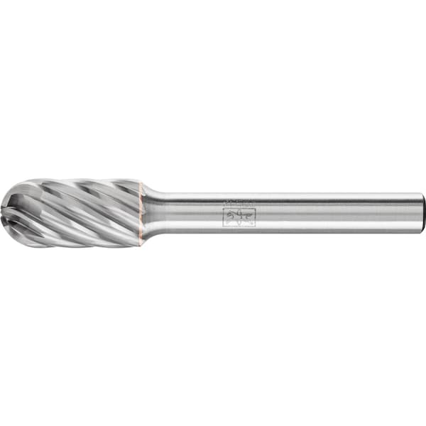 Pferd Carbide Bur - Cylind. (Radius End), INOX Cut - 3/8" x 3/4" x 1/4" Shank - SC-3 - 24427