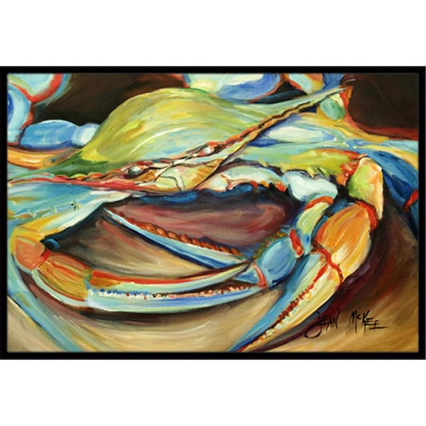 Carolines Treasures Blue Crab Indoor and Outdoor Mat- 24 x 36 in. - JMK1096JMAT