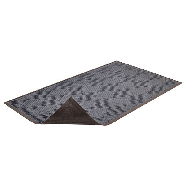 Notrax Entrance Mat, Polypropylene, 3/8 in Thick, Blue, 3 ft W x 4 ft L - 168S0034BU