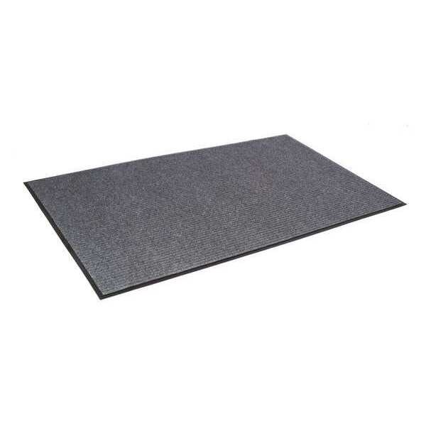 Crown Matting Technologies Ribbed Carpet Mat, Carpet, Gray, 3' W x 60' L - NRR0036GY
