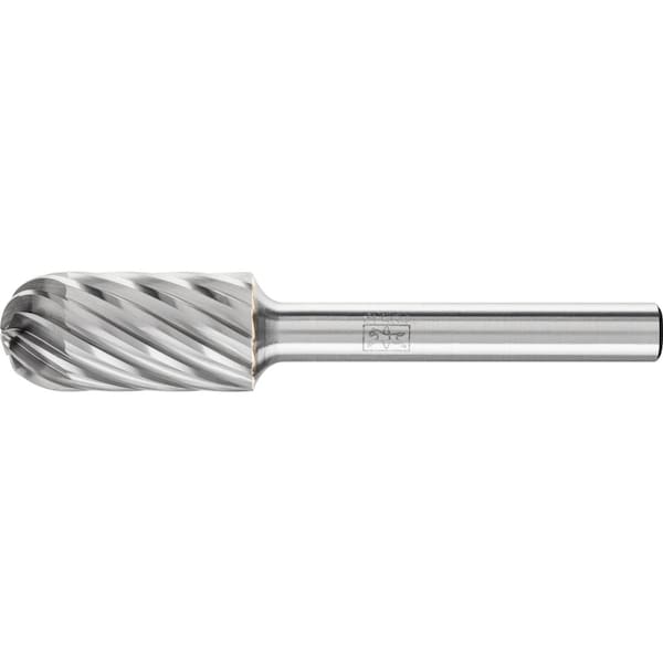 Pferd Carbide Bur - Cylind. Radius End, INOX Cut - 1/2" x 1" x 1/4" Shank - SC-5 - 24467