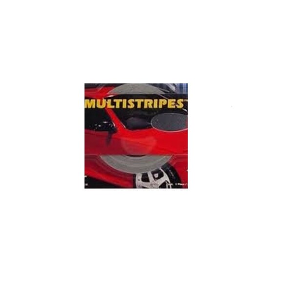 Prostripe Dual Color Multiple Striping Tape, 150 ft x 1/2 in, Tomato Red/Black - R62818