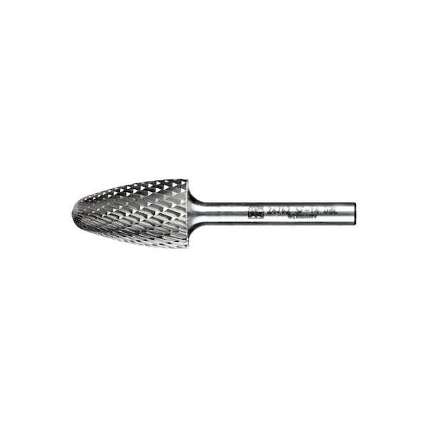 Pferd Carbide Bur - Tree Shape, DBL Cut - 3/4" x 1-1/4" x 1/4" Shank - SF-14 - 24762