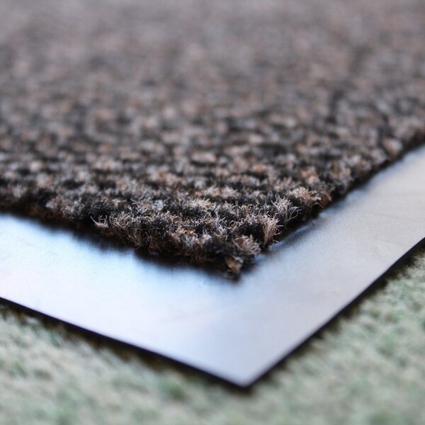 Floortex Door Mat, Polypropylene, 0.25 in Thick, Brown, 36 in W x 60 in L - FR49150DCBR
