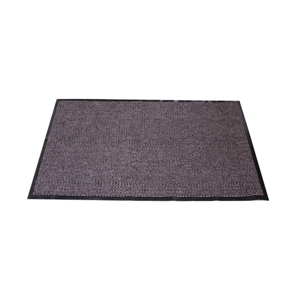 Floortex Door Mat, Polypropylene, 0.25 in Thick, Brown, 36 in W x 60 in L - FR49150DCBR