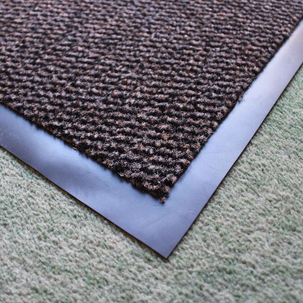 Floortex Door Mat, Polypropylene, 0.25 in Thick, Brown, 36 in W x 60 in L - FR49150DCBR