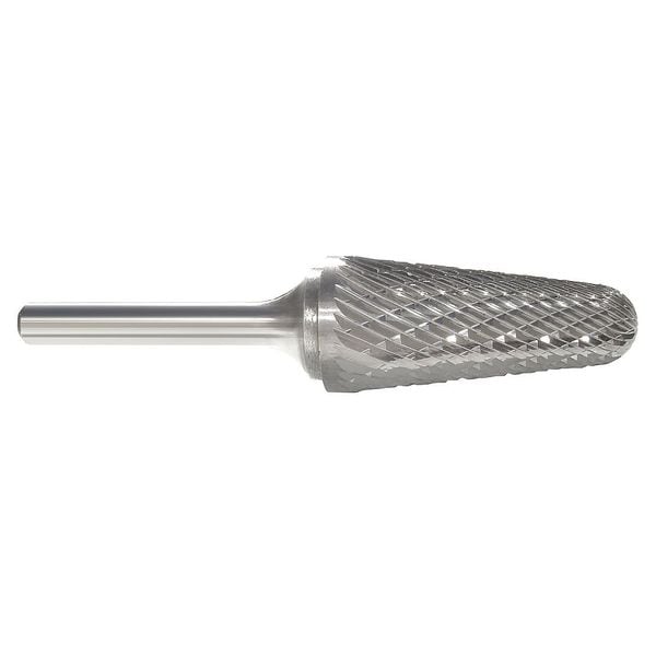 Zoro Select Carbide Bur, Taper Radius, 1/8, 1/8 Shank - 310-002181A