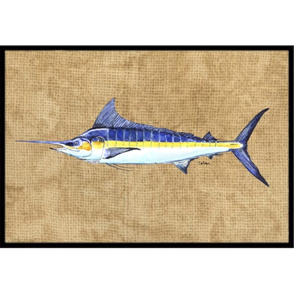 Carolines Treasures 18 x 27 In. Blue Marlin Indoor or Outdoor Mat - 8818MAT