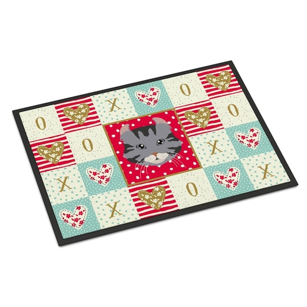 Carolines Treasures 18 x 27 in. American Curl Cat Love Indoor or Outdoor Mat - CK5080MAT