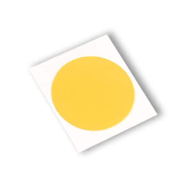 3M Film Tape, Circle, Amber, 2", PK100 - 1205