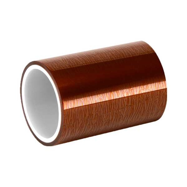 3M Film Tape, Polyimide, Amber, 4 In. x 36 Yd. - 1205