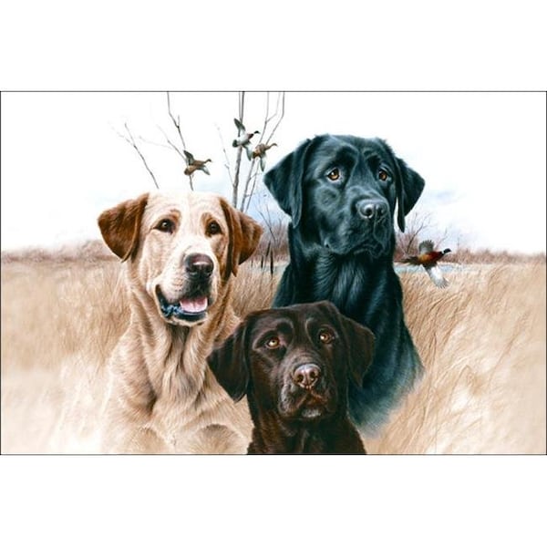 H2H DM 54 Great Hunting Dogs Doormat; Brown - H210686