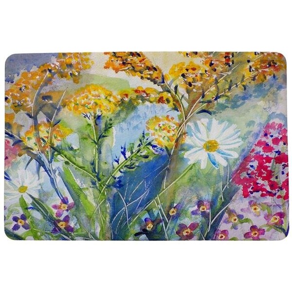 Betsy Drake Betsy Drake DM166 Wild Flower Door Mat - 18 x 26 in. - DM166