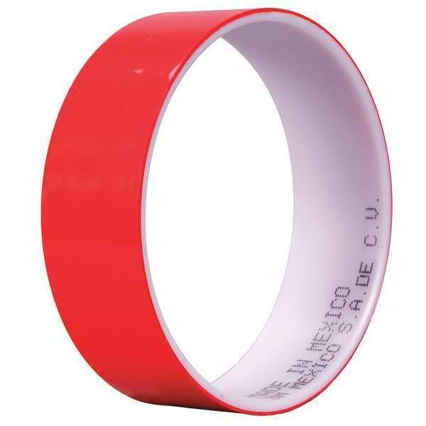 3M Film Tape, Red, 1 in. W, Acrylic, 72 yd. - 850