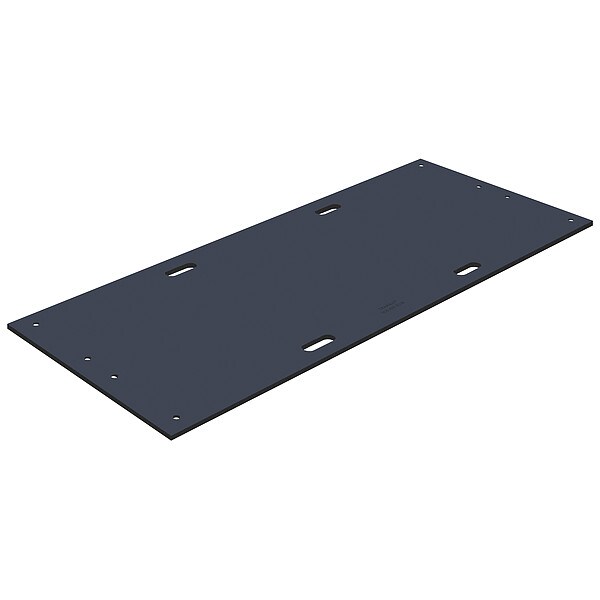 Checkers Ground Protection Mat, 1/2 in Thickness, High Density Polyethylene, Black - TM3696-1S-B