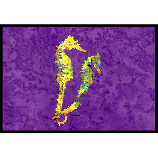 Carolines Treasures Seahorse Indoor Or Outdoor Doormat- 24 x 36 in. - 8661JMAT