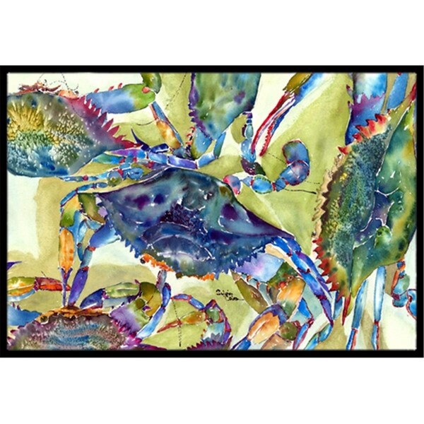 Carolines Treasures Crab All Over Indoor Or Outdoor Doormat - 18 x 27 in. - 8512MAT