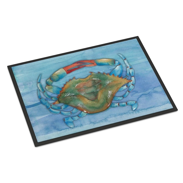 Carolines Treasures Blue Crab Indoor or Outdoor Mat - 18 x 27 in. - BB8527MAT