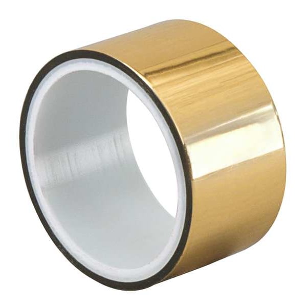 Tapecase Metalized Film Tape, Gold, 1In x 5Yd - 15D405