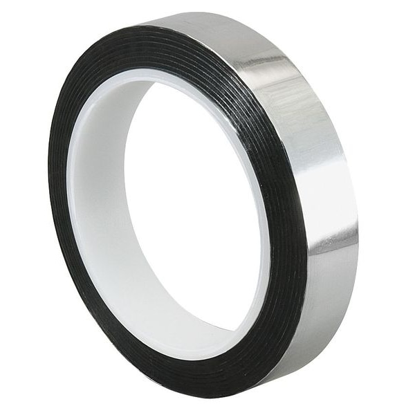 Tapecase Metalized Film Tape, Silver, 3/8In x 72Yd - 15D518